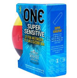 ONE Condoms Super Sensitive Football Edition 3s ONE Condoms Super Sensitive Football Edition 3s