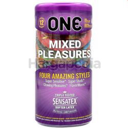 ONE Condoms Mixed Pleasures 12s ONE Condoms Mixed Pleasures 12s