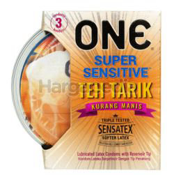 ONE Condoms Super Sensitive Teh Tarik Kurang Manis 3s ONE Condoms Super Sensitive Teh Tarik Kurang Manis 3s