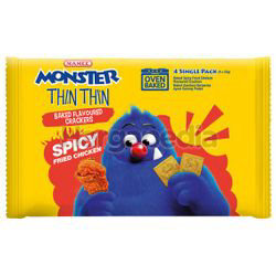Mamee Monster Thin Thin Crackers Spicy Fried Chicken 4x22gm Mamee Monster Thin Thin Crackers Spicy Fried Chicken 4x22gm