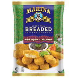 Marina Breaded Chicken Nuggets Black Pepper 800gm Marina Breaded Chicken Nuggets Black Pepper 800gm