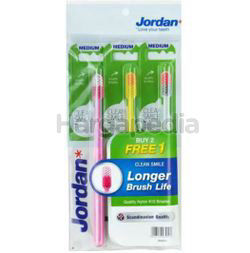 Jordan Clean Smile Toothbrush (Medium) 2s+1s Jordan Clean Smile Toothbrush (Medium) 2s+1s