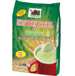 Nature's Own Instant Brown Rice Cereal With Spirulina Less Sugar 12x35gm Nature's Own Instant Brown Rice Cereal With Spirulina Less Sugar 12x35gm