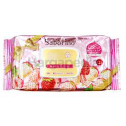 Saborino Morning Premium White Strawberry Face Mask 28s Saborino Morning Premium White Strawberry Face Mask 28s