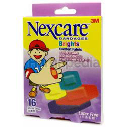 3M Nexcare Bandages Brights Comfort Fabric 16s 3M Nexcare Bandages Brights Comfort Fabric 16s