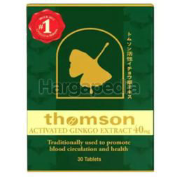 Thomson Activated Ginkgo 40mg 30s Thomson Activated Ginkgo 40mg 30s