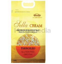 Eco Brown's Sella Cream Parboiled Basmathi Rice 5kg Eco Brown's Sella Cream Parboiled Basmathi Rice 5kg