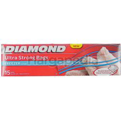 Diamond Zipper Bags Freezer Large 15s Diamond Zipper Bags Freezer Large 15s