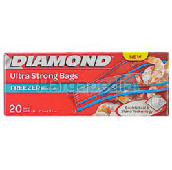 Diamond Zipper Bags Freezer Medium 20s Diamond Zipper Bags Freezer Medium 20s