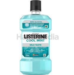 Listerine Cool Mint Less Intense Mouth Rinse 250ml Listerine Cool Mint Less Intense Mouth Rinse 250ml