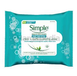 Simple Daily Skin Detox Clear Matte Cleansing Wipes 25s Simple Daily Skin Detox Clear Matte Cleansing Wipes 25s