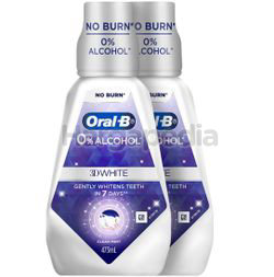 Oral-B 3D White Mouth Rinse 2x473ml Oral-B 3D White Mouth Rinse 2x473ml