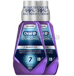 Oral-B 7 Benefit Mouth Rinse 2x500ml Oral-B 7 Benefit Mouth Rinse 2x500ml