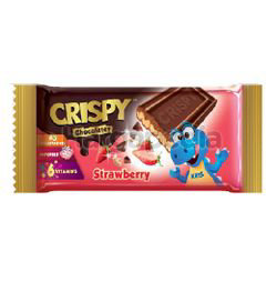 Crispy Strawberry Chocolate Bar 35gm Crispy Strawberry Chocolate Bar 35gm