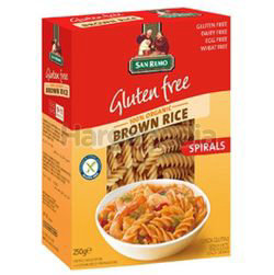San Remo Brown Rice Spirals 250gm San Remo Brown Rice Spirals 250gm
