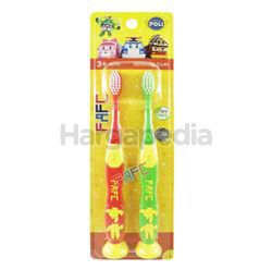 FAFC Kids Toothbrush Robocar Roy Helly Suction 2s FAFC Kids Toothbrush Robocar Roy Helly Suction 2s