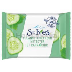 St Ives Cucumber Cleanse Wipes Refresh 25s St Ives Cucumber Cleanse Wipes Refresh 25s