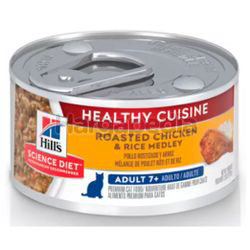 Hill's Science Diet Adult 7+ Cat Healthy Cuisine Roasted Chicken & Rice Medley 79gm Hill's Science Diet Adult 7+ Cat Healthy Cuisine Roasted Chicken & Rice Medley 79gm