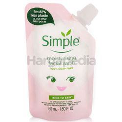 Simple Moisturising Facial Wash Pouch 50ml Simple Moisturising Facial Wash Pouch 50ml