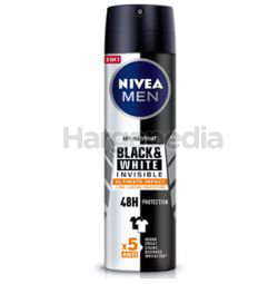 Nivea Men Black & White Invisible Ultimate Impact Deodorant Spray 150ml Nivea Men Black & White Invisible Ultimate Impact Deodorant Spray 150ml