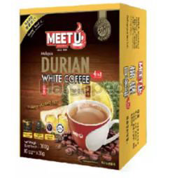 Meet U Durian White Coffee 4 in 1 10x30gm Meet U Durian White Coffee 4 in 1 10x30gm