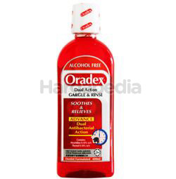 Oradex Dual Action Mouthwash 400ml Oradex Dual Action Mouthwash 400ml