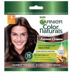 Garnier Color Naturals Express Hair Color 4 Coklat 1s Garnier Color Naturals Express Hair Color 4 Coklat 1s