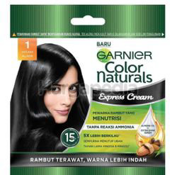 Garnier Color Naturals Express Hair Color 1 Hitam Alam 1s Garnier Color Naturals Express Hair Color 1 Hitam Alam 1s