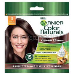 Garnier Color Naturals Express Hair Color 3 Coklat Gelap 1s Garnier Color Naturals Express Hair Color 3 Coklat Gelap 1s
