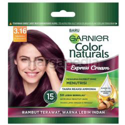Garnier Color Naturals Express Hair Color 3.16 Merah Burgundy 1s Garnier Color Naturals Express Hair Color 3.16 Merah Burgundy 1s