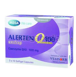 Mega Alerten Q10 100mg 30s Mega Alerten Q10 100mg 30s
