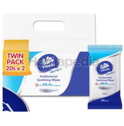 Vinda Protect Anti Bacterial Sanitizing Wipes 2x20s Vinda Protect Anti Bacterial Sanitizing Wipes 2x20s