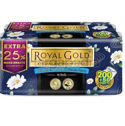 Royal Gold Elegant Toilet Roll Scented Single Wrap 16s Royal Gold Elegant Toilet Roll Scented Single Wrap 16s