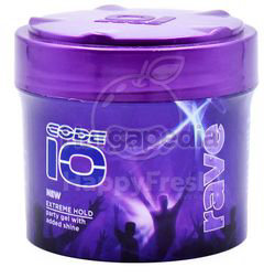 Code 10 Hair Gel Rave Extreme Hold 125ml Code 10 Hair Gel Rave Extreme Hold 125ml