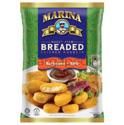 Marina Breaded Chicken Nuggets BBQ 800gm Marina Breaded Chicken Nuggets BBQ 800gm