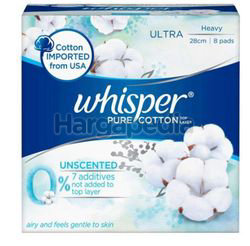 Whisper Pure Cotton Unscented Heavy 8s Whisper Pure Cotton Unscented Heavy 8s