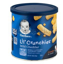 Gerber Lil Crunchies Mild Cheddar 45gm Gerber Lil Crunchies Mild Cheddar 45gm
