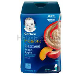 Gerber Baby Probiotic Oat & Peach Apple Cereal 227gm Gerber Baby Probiotic Oat & Peach Apple Cereal 227gm