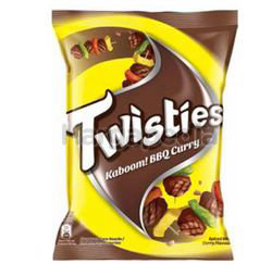 Twisties Snack BBQ Curry 60gm Twisties Snack BBQ Curry 60gm