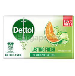 Dettol Bar Soap Lasting Fresh (3+1)x100gm Dettol Bar Soap Lasting Fresh (3+1)x100gm