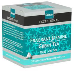 Dilmah Exceptional Fragrant Jasmine Green Tea Luxury Leaf 20s Dilmah Exceptional Fragrant Jasmine Green Tea Luxury Leaf 20s