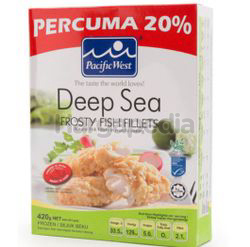 Pacific West Tempura Deep Sea Frosty Fish Fillets 420gm Pacific West Tempura Deep Sea Frosty Fish Fillets 420gm