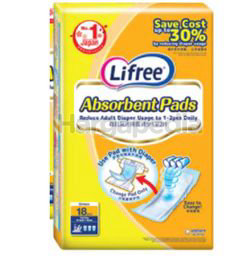 Lifree Absorbent Pad Unisex 18s Lifree Absorbent Pad Unisex 18s