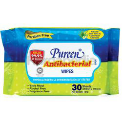 Pureen Baby Wipes Antibacterial 30s Pureen Baby Wipes Antibacterial 30s