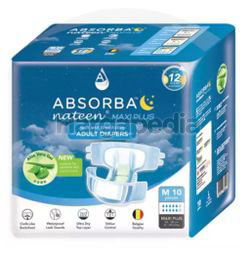 Absorba Nateen Adult Diaper Maxi Plus M10 Absorba Nateen Adult Diaper Maxi Plus M10