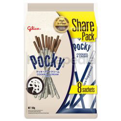 Glico Pocky Family Pack Cookie Cream 160gm Glico Pocky Family Pack Cookie Cream 160gm