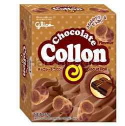 Glico Collon Biscuit Roll Chocolate 46gm Glico Collon Biscuit Roll Chocolate 46gm