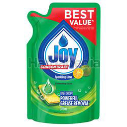 Joy Concentrated Dishwashing Liquid Refill Lime 375ml Joy Concentrated Dishwashing Liquid Refill Lime 375ml