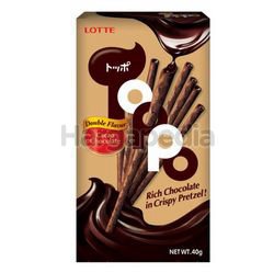 Lotte Toppo Double Chocolate 40gm Lotte Toppo Double Chocolate 40gm