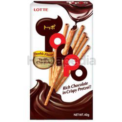 Lotte Toppo Vanilla Chocolate 40gm Lotte Toppo Vanilla Chocolate 40gm